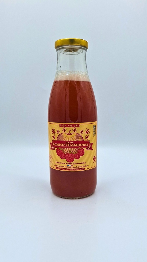 Jus de pomme framboise