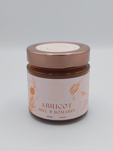 Confiture Abricot, Miel et Romarin 230GR